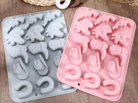 Molde silicona 15 figuras COWBOY o vaqueros